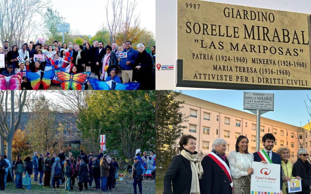 Inauguran parque en honor a las Hermanas Mirabal en Milán