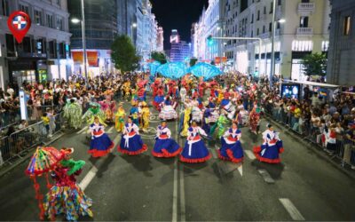 Carnaval dominicano llena Madrid con su alegría (VIDEO)